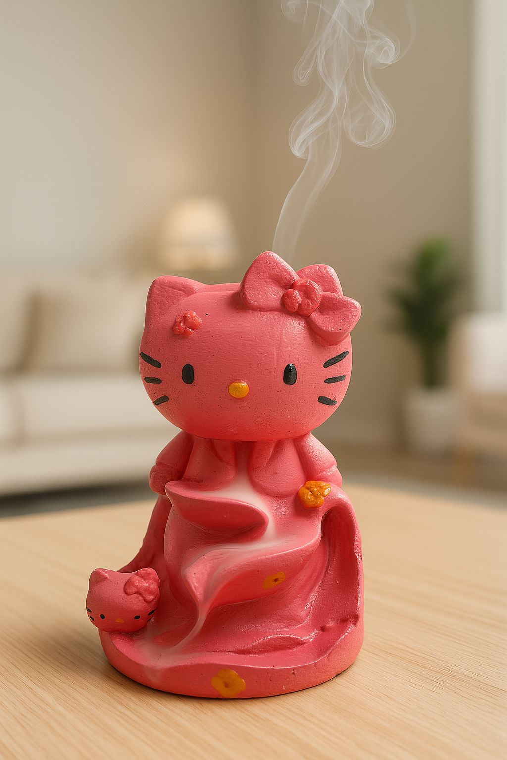 Hello Kitty Pembe Geri Akış Tütsülük