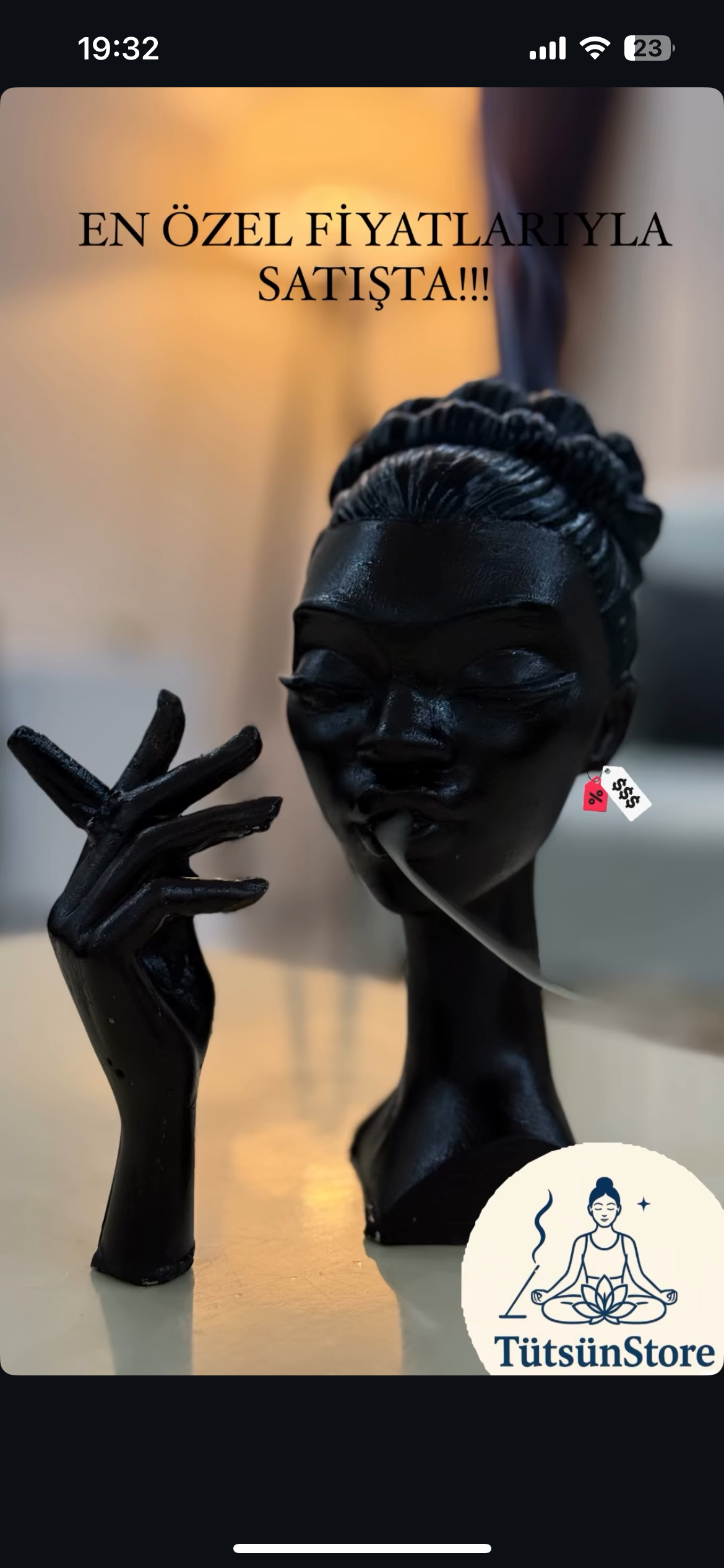 Sigara içen kadın modeli